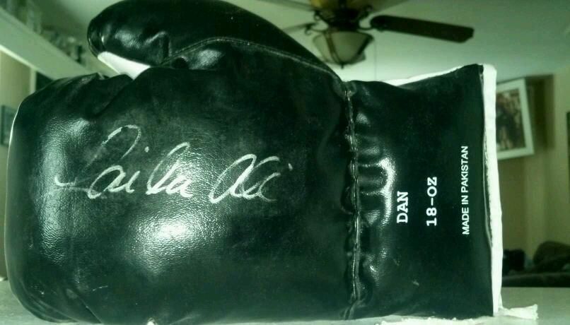 Laila Ali Signed Boxing Glove