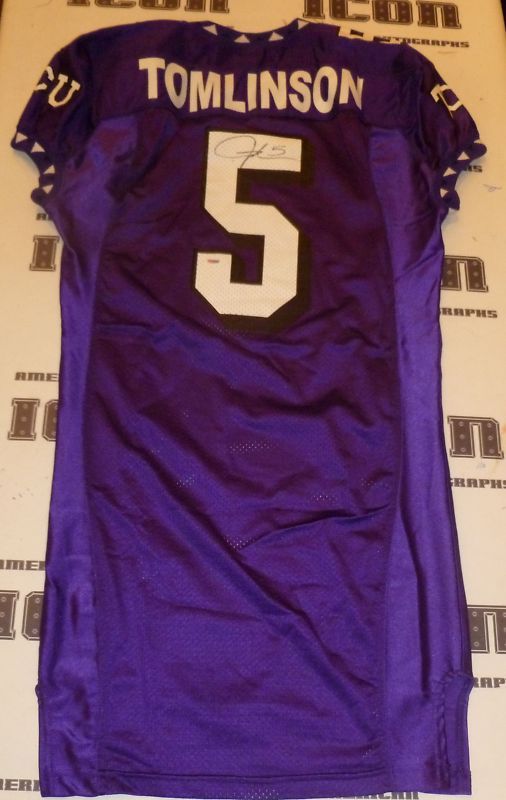 LaDainian Tomlinson Signed Nike TCU Game Jersey PSA DNA