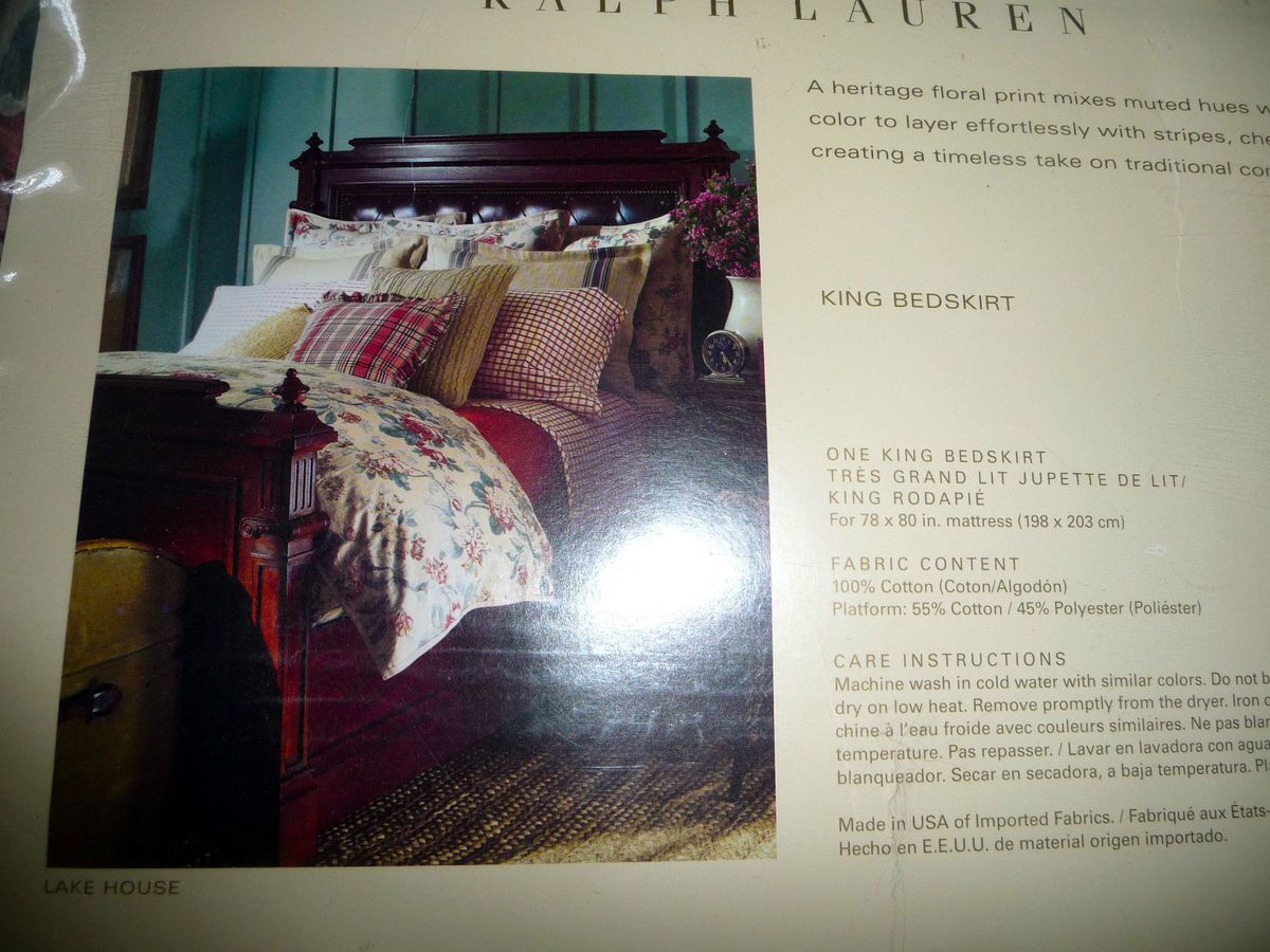 Ralph Lauren Lake House Bed Skirt