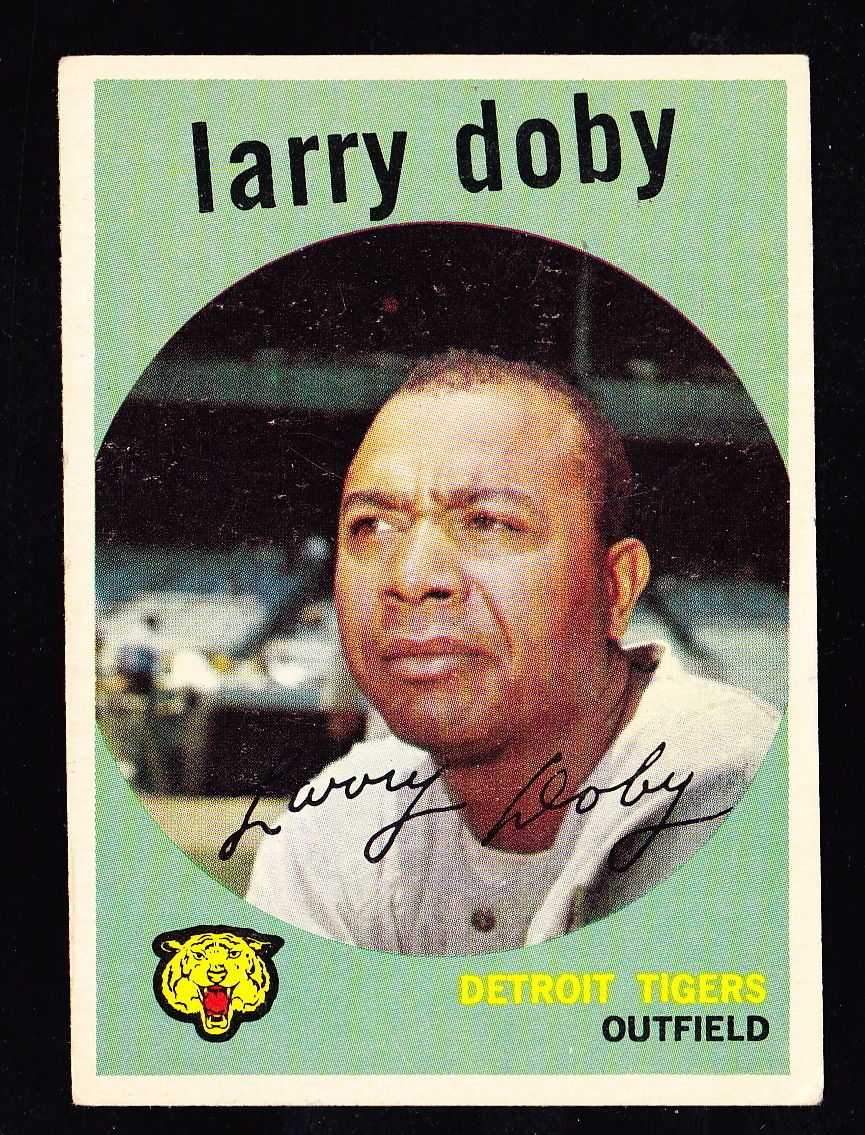 1959 Topps 455 Larry Doby Tigers