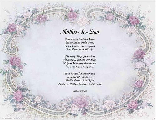 mothers day poems for mother in laws