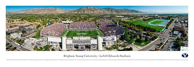 BYU Cougars LaVell Edwards Stadium Panoramic Photo