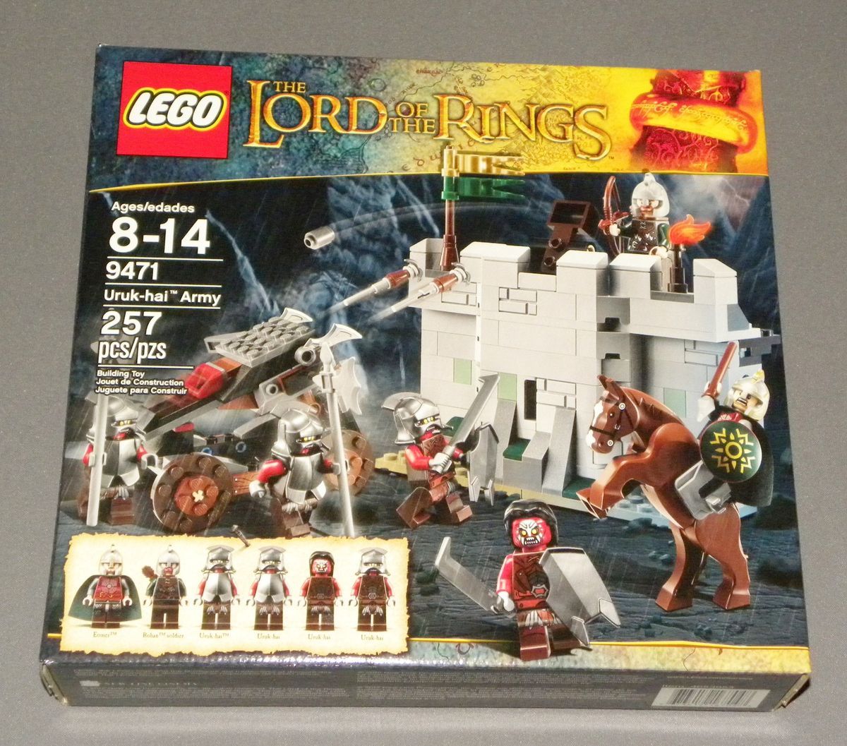 Lord of The Rings Lego Set 9471 LOTR Urak Hai Army w Eomer Minigifure ...