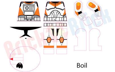 Lego Star Wars Clone 212th Attack Battallion Boil Custom Water Slide