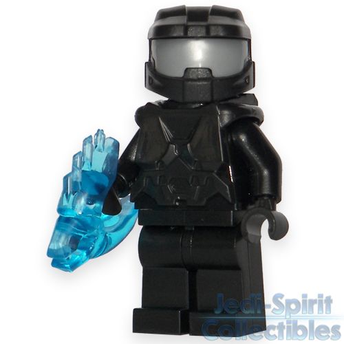 Lego Halo Custom Master Chief Black Color Minifig Free USA Shipping