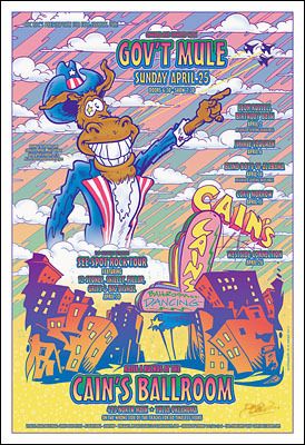 GovT Mule Leon Russell 2004 Concert Poster Signed