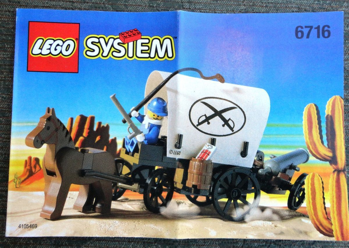 Lego Western Set 6716 Weapons Wagon 100 Complete w Instructions