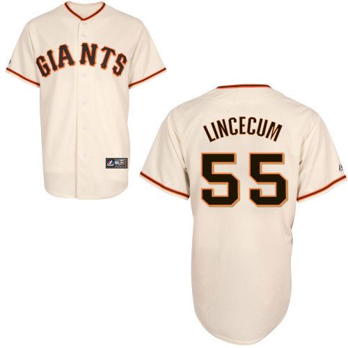 Tim Lincecum San Francisco Giants Majestic Replica Jersey Any Size