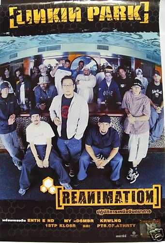 Linkin Park Reanimation Asian Promo Poster Rap Rock