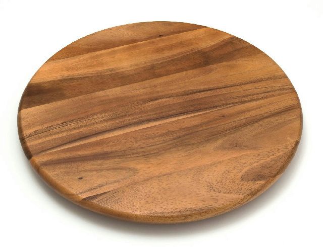 Lipper International 18 inch Lazy Susan Kitchen Storage Acacia