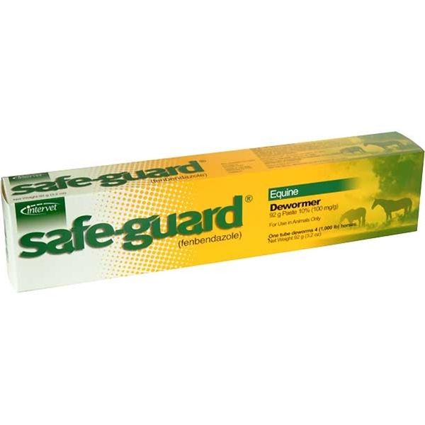 Safeguard Panacur Cattle Horse Wormer Bulk 92gm 50 Tubes Equine Worm