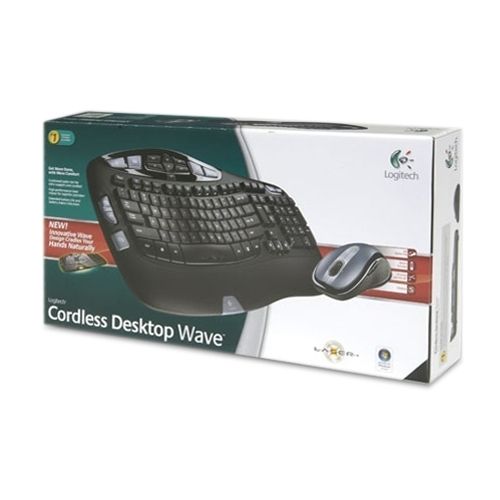 Logitech Cordless Desktop Wave Keyboard and Mouse Wireless