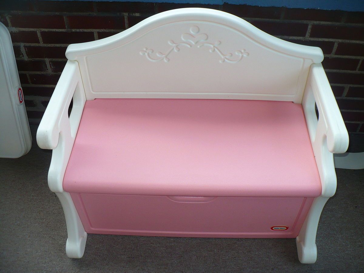 LITTLE TIKES TOY BOX/BENCH/SEAT   VICTORIAN HTF ** CHILD SIZE**