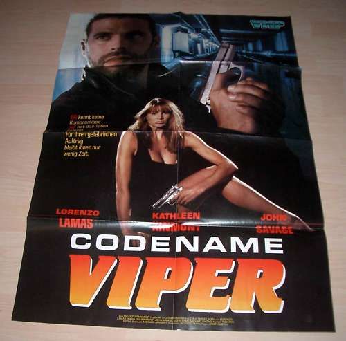Filmposter A1 Neu Codename Viper CIA II Lorenzo Lamas