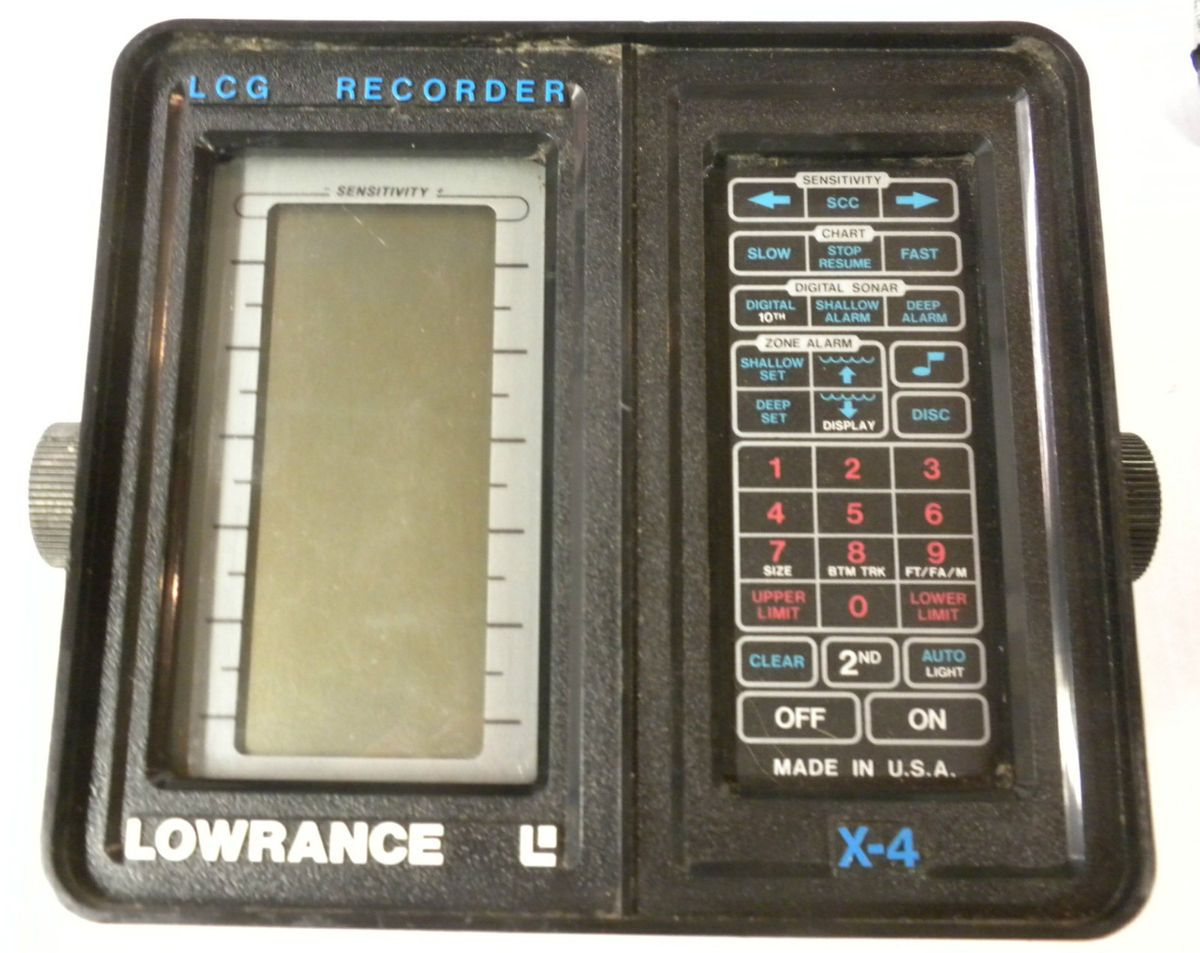 Lowrance Model x 4 LCG Recorder Fishfinder