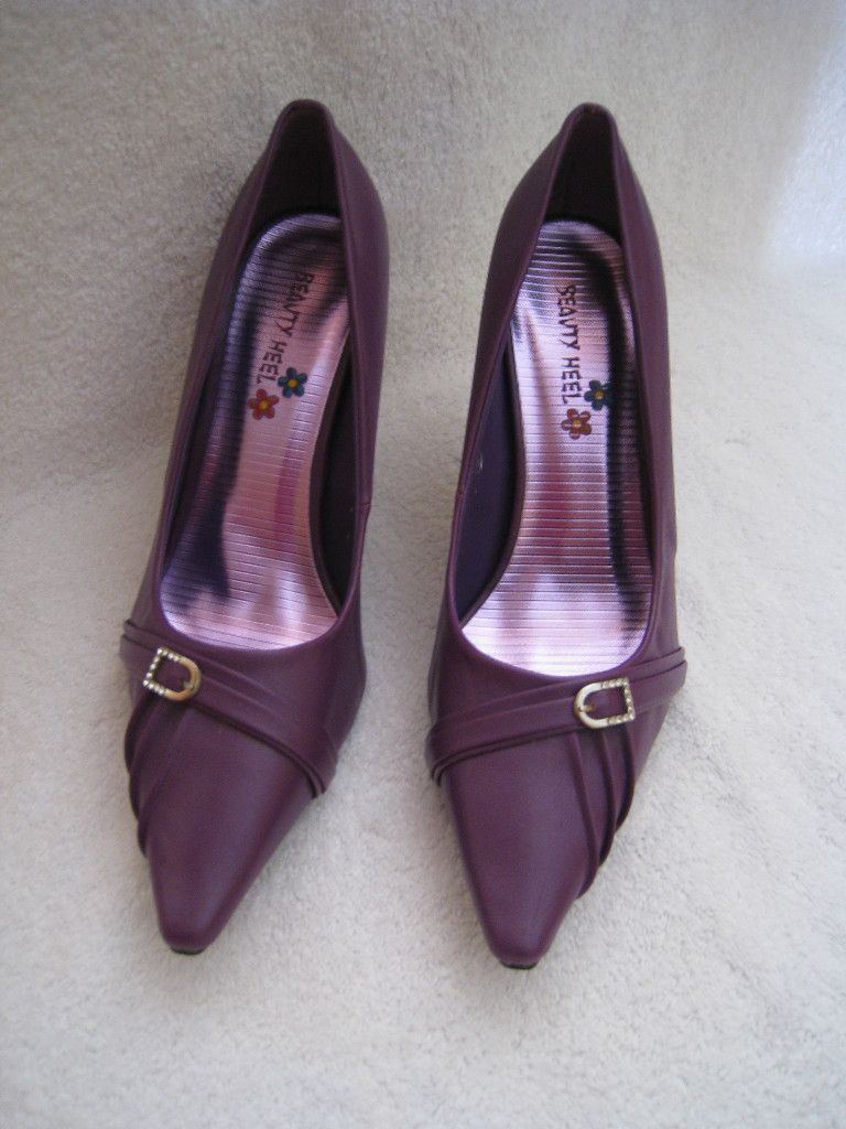 Purple Women Dress Heels Pumps Shoes Size 5 10