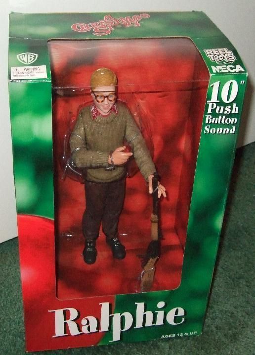 Christmas Story Ralphie 10 Action Figure by NECA Push Botton Sound