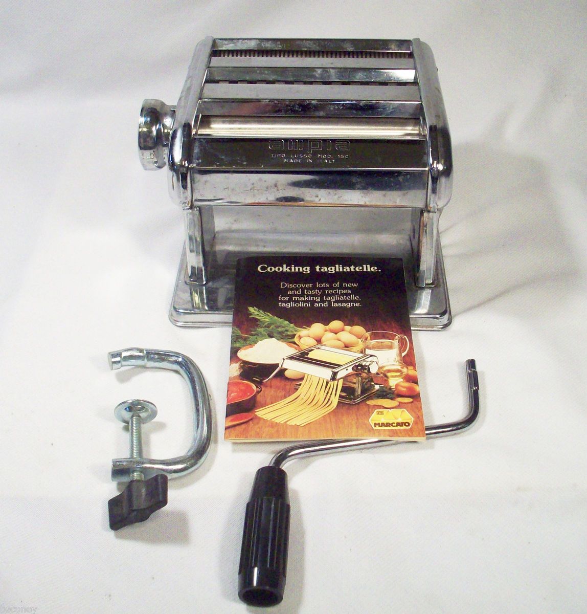 Tipo Lusso Model 150 Marcato Pasta Noodle Maker Machine Italy