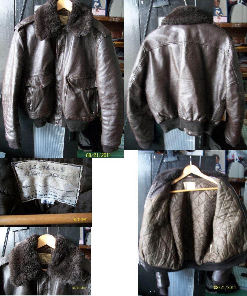 Schott Bros NYC G 1 Flight Jacket (70s MacReady The Thing Jacket