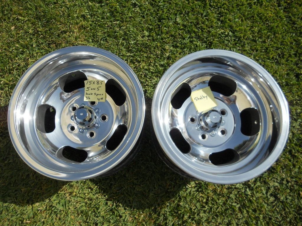 Cal 500 15x8 5 Slot Mag Wheels Gasser Mags Ratrod Van Truck