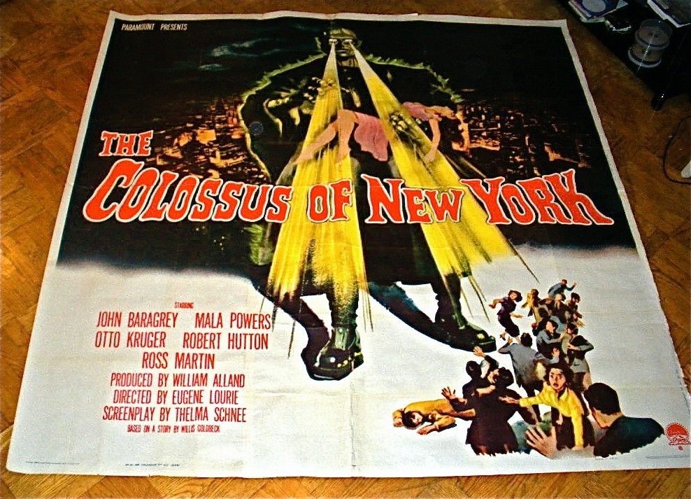  New York Robot Monster Mala Powers Horror Sci fi 6 Sheet Rare Poster