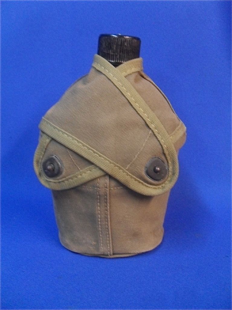 Complete WW2 USMC Marine Corps 1st Pattern Water Canteen