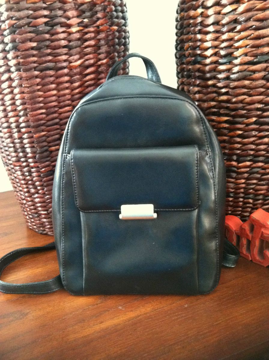 New Original Mandarina Duck Black Backpack Handbag