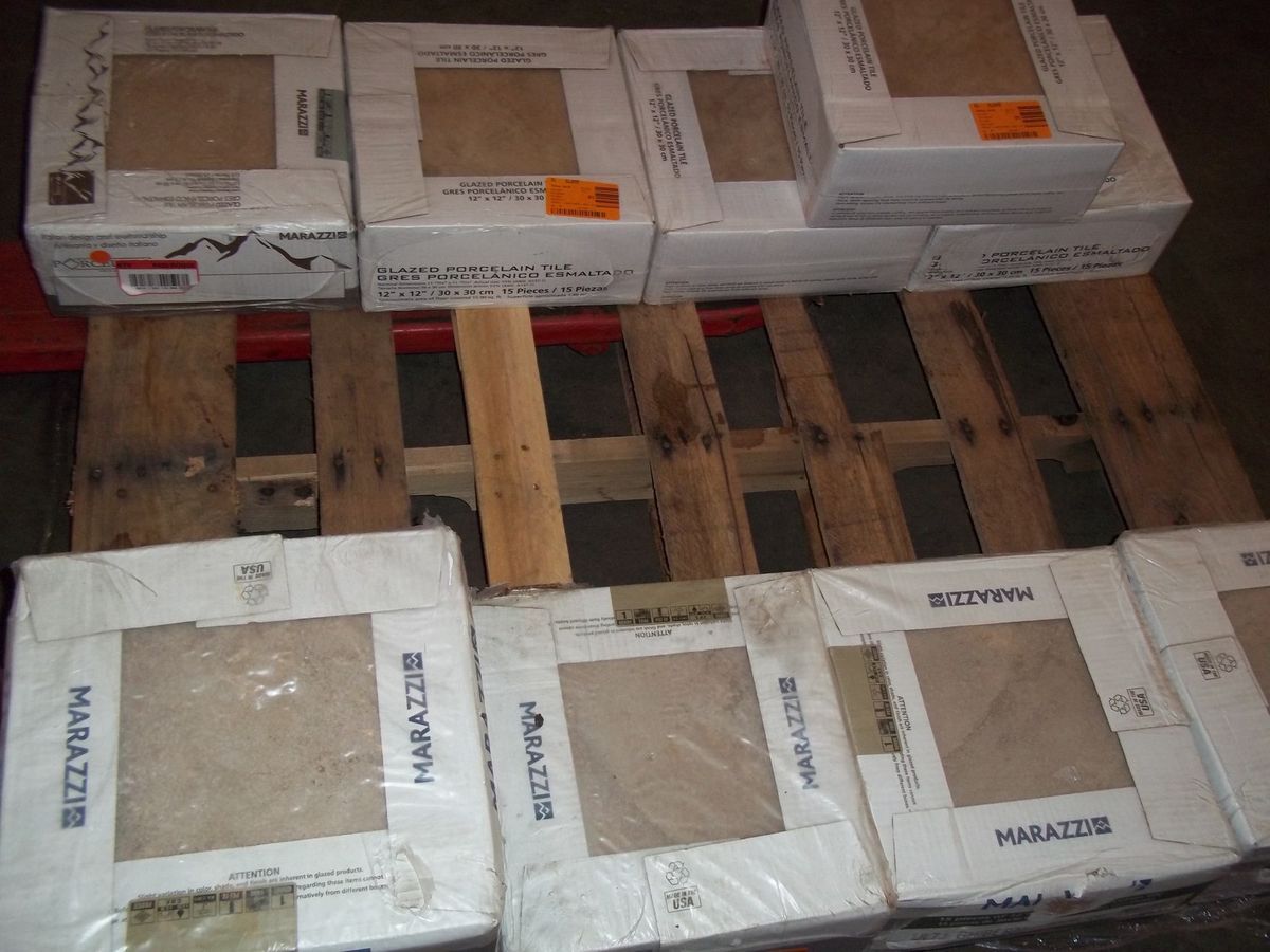 Wholesale Lot Pallet Marazzi Glazed Porcelain Wall Floor Tile