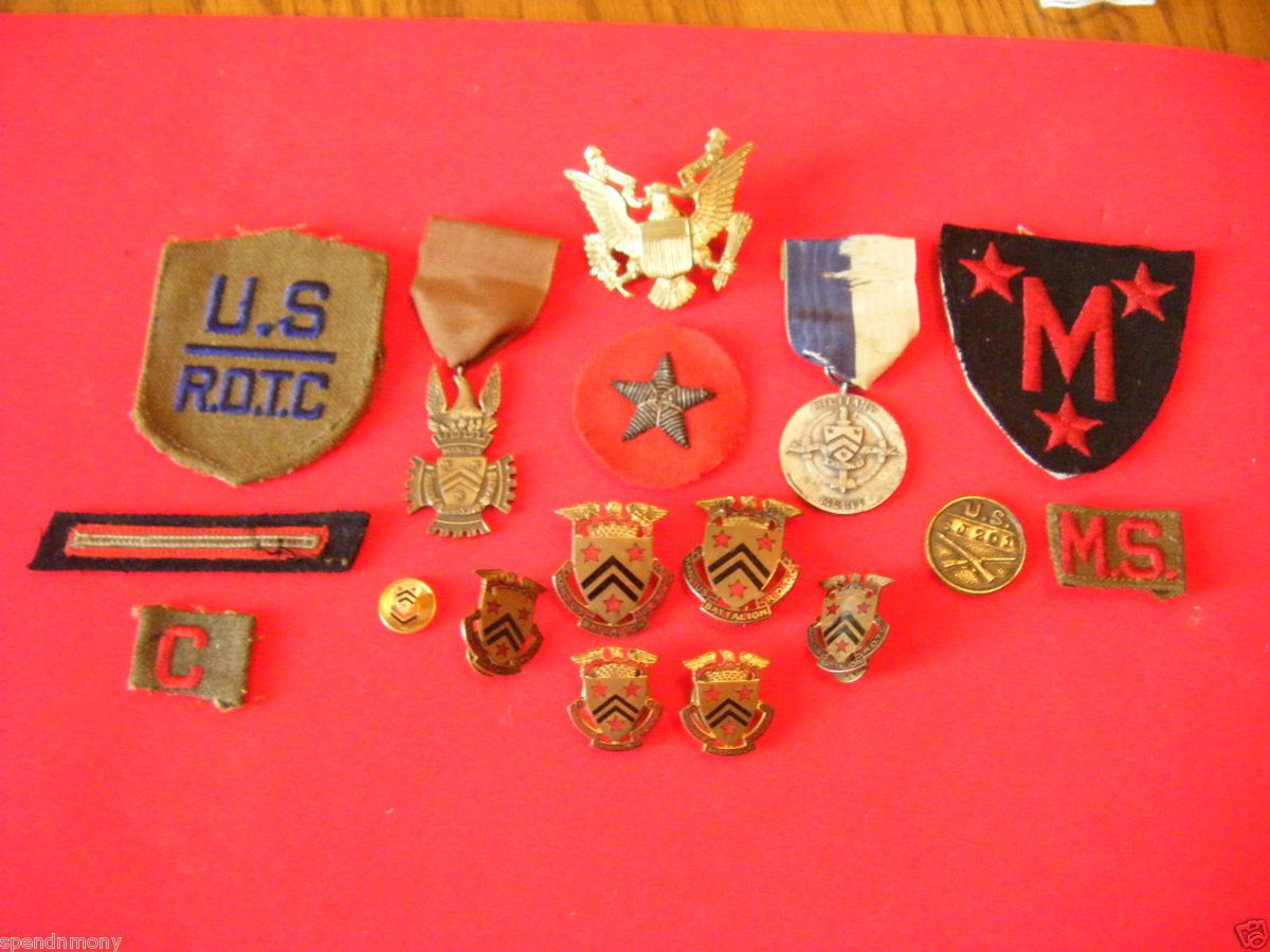 Manlius Military Academy Engraved Medal Patches Dis Grouping