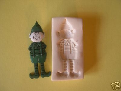 Elf Clay Push Mold Handmade So Cute Santas Elf