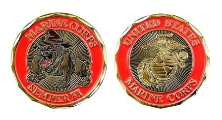 Marine Corps EGA Bulldog Mascot Challenge Coin ★