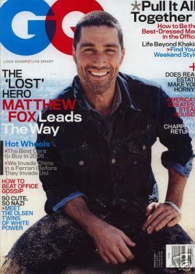 GQ Gentlemens Quarterly Matthew Fox March 2006