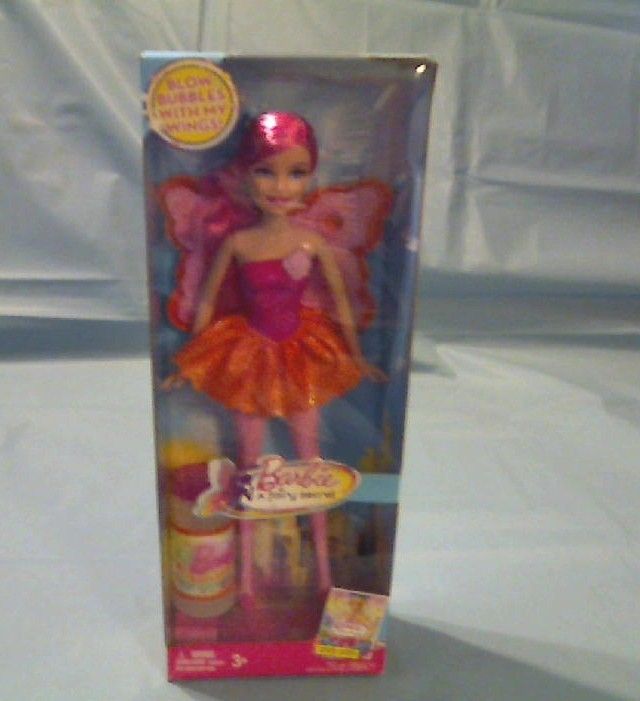 Mattel 2010 Barbie Doll A Fairy Secret Bubble Blower
