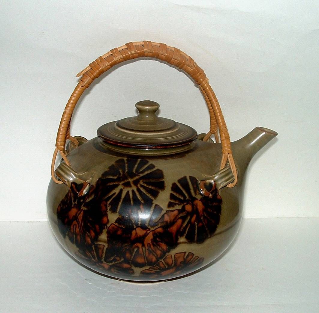 Artist Signed Ceramic Teapot by Tim Mather