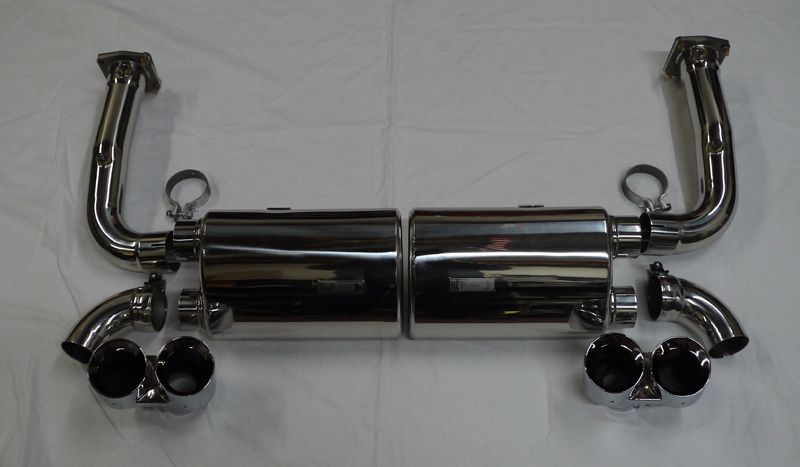 Porsche Carrera 997 Turbo NHP 70mm Turbo Back Cat Bypass Exhaust