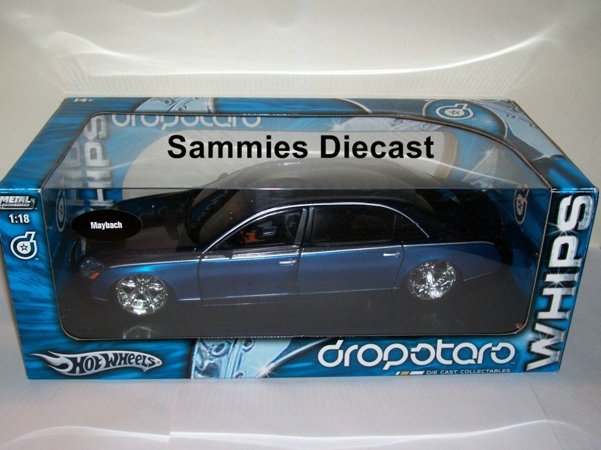 Hot Wheels Dropstars 1 18 RARE Black Blue Mercedes Maybach