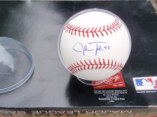 Josh Tomlin Signed Baseball Cleveland Indians Auto ROMLB Tribe