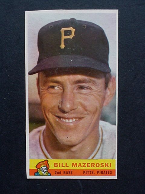 1959 Bazooka Bill Mazeroski Pirates Topps Box Panel