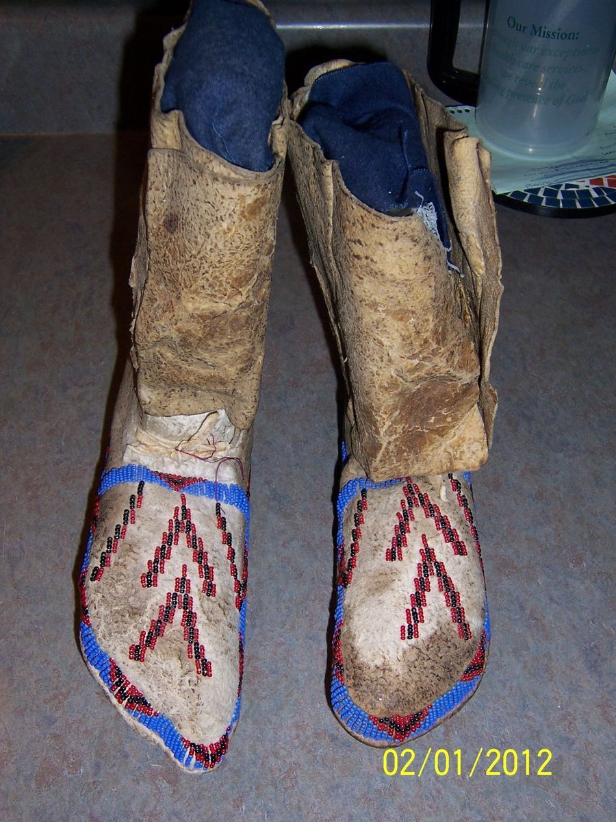 1910 1920 Shoshoni Ladies Moccasins Wyoming