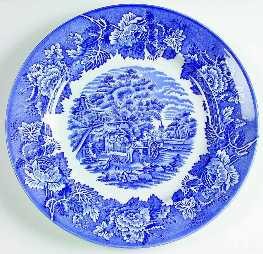 Wood Sons English Scenery Blue Plate 10 1 4 4257424
