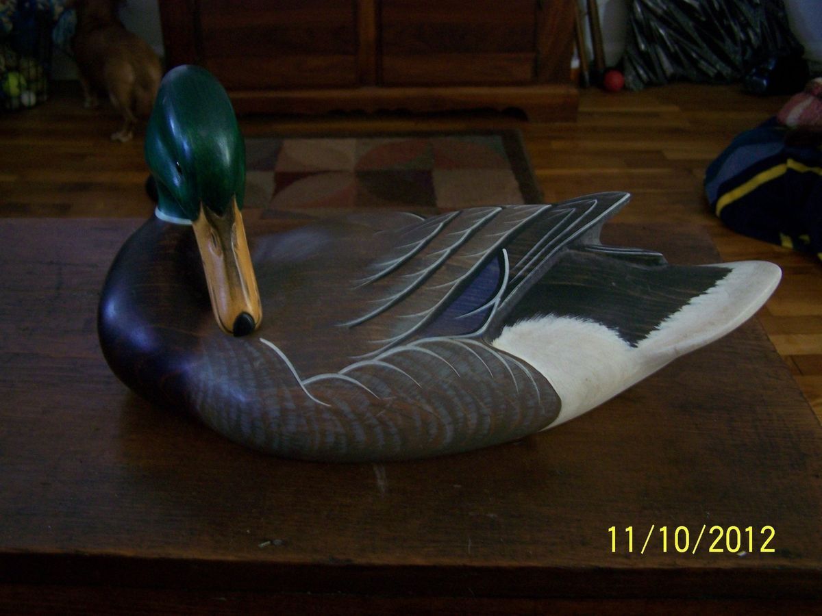 Signed Numbered Big Sky Carvers 2004 Carved Duck Decoy