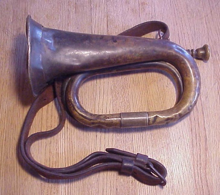 German Prussian Trench Cavalry Bugle “Meinel & Herold” Klingenthal