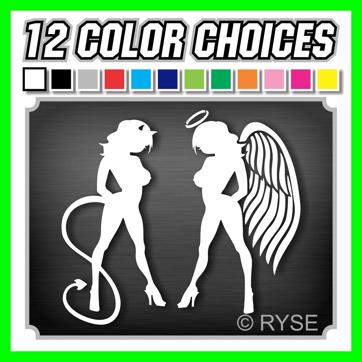 Skin Girl Decal Sexy So Cal Angel Devil Car Truck 4x4 Mudflap SoCal