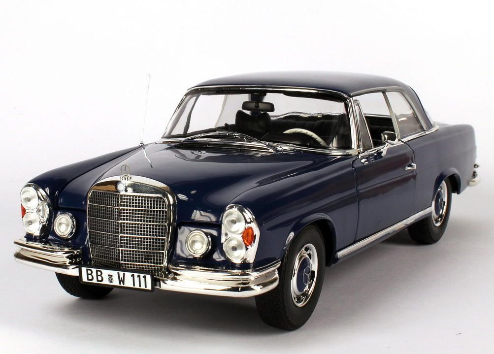 Norev Mercedes Benz 280 SE Coupe Blue Color Dealer Edition 1 18 New in