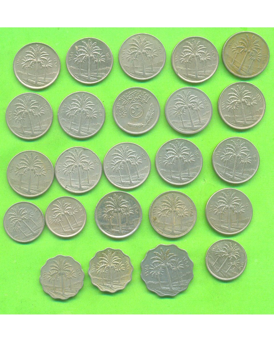 Mesopotamia 24 Old Coins Iraq Arabic World Asia Gulf