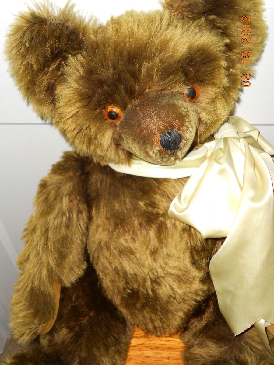 Large Knickerbocker Teddy Bear Antique Vintage 1950