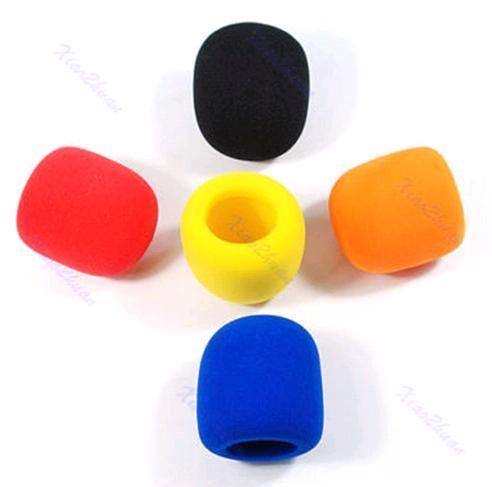 Color Microphone Grill Foam Cover Audio Mic Shield