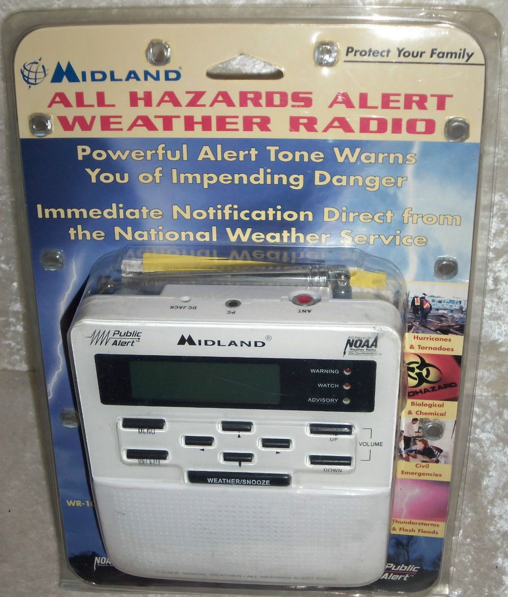 Midland All Hazards Alert Weather Radio WR 100C New in Package