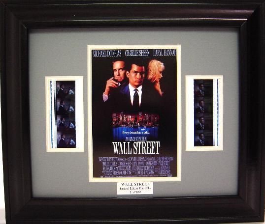 Wall Street Framed Film Cell Michael Douglas