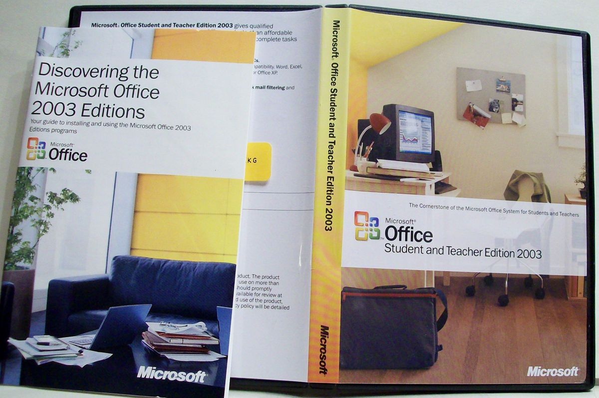 Microsoft Office Student and Teacher Edition 2003 w Key Word Excel